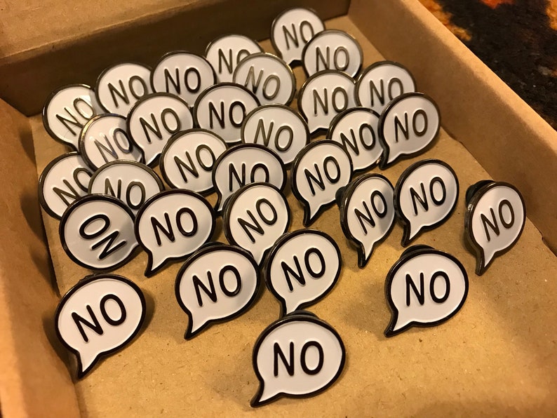 NO Soft Enamel Pin image 6