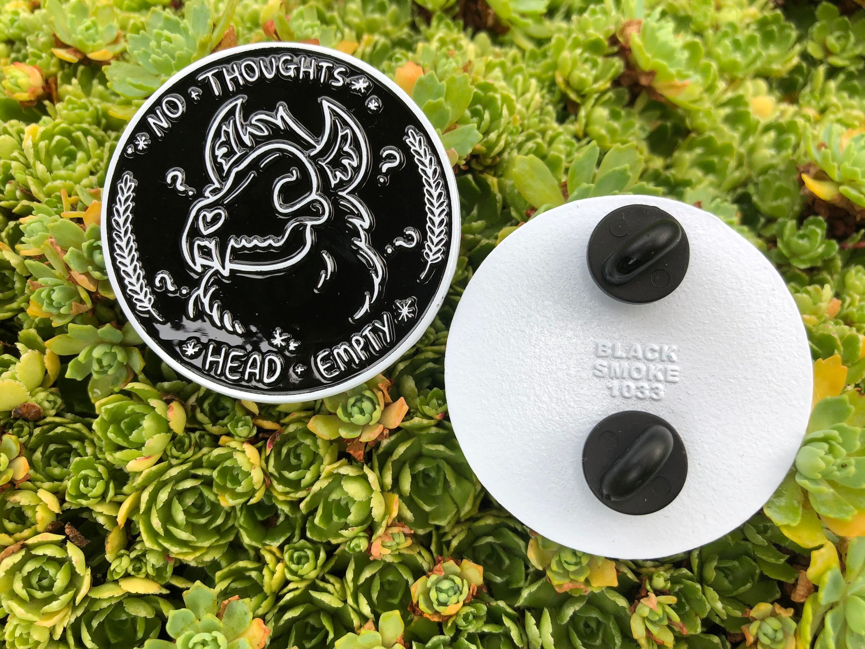 No Thoughts Head Empty Enamel Pin