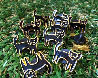 Happy Cat Enamel Pin (B GRADES)