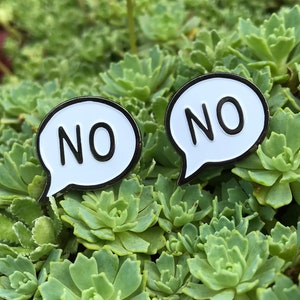 NO Soft Enamel Pin image 2