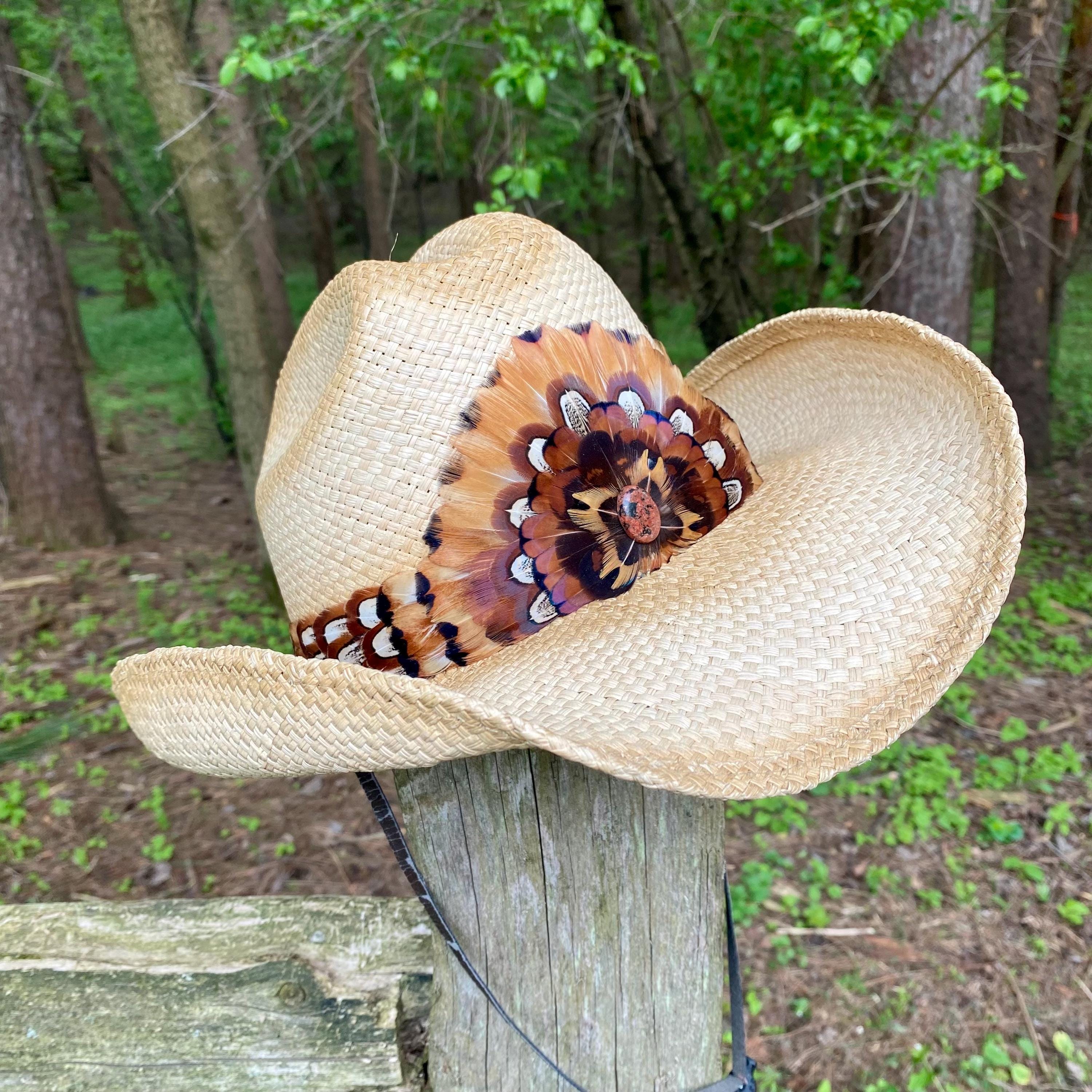 2831 Feather Hat Band For Men Women- 100% Natural Cowboy Western Amazon.com: Royal Western Feather Hat Band for Cowboy Hats  main image 2