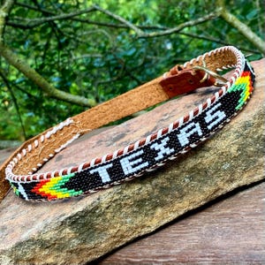 Vintage Indian Hand Beaded & Sequin Statement Belt 34” Boho Festival Velcro Vintage indian bead belt - Gem main image 4