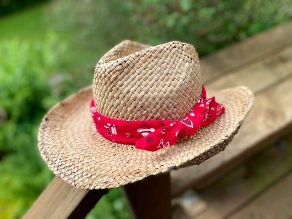 Accent Scarf Straw Sun Hat - Natural OSFM at Amazon Women's