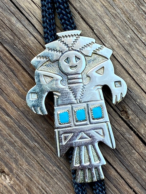 Vintage nickel silver Bell Trading Post Southwest Nat… Gem