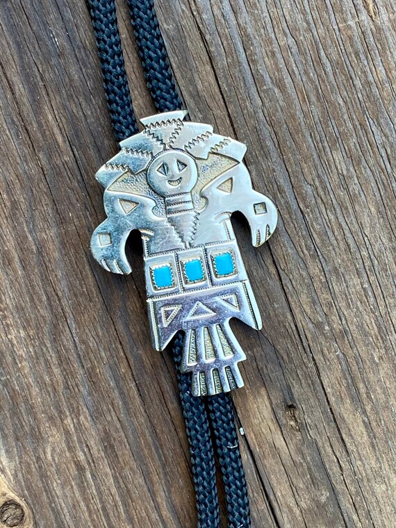 Vintage nickel silver Bell Trading Post Southwest Nat… Gem