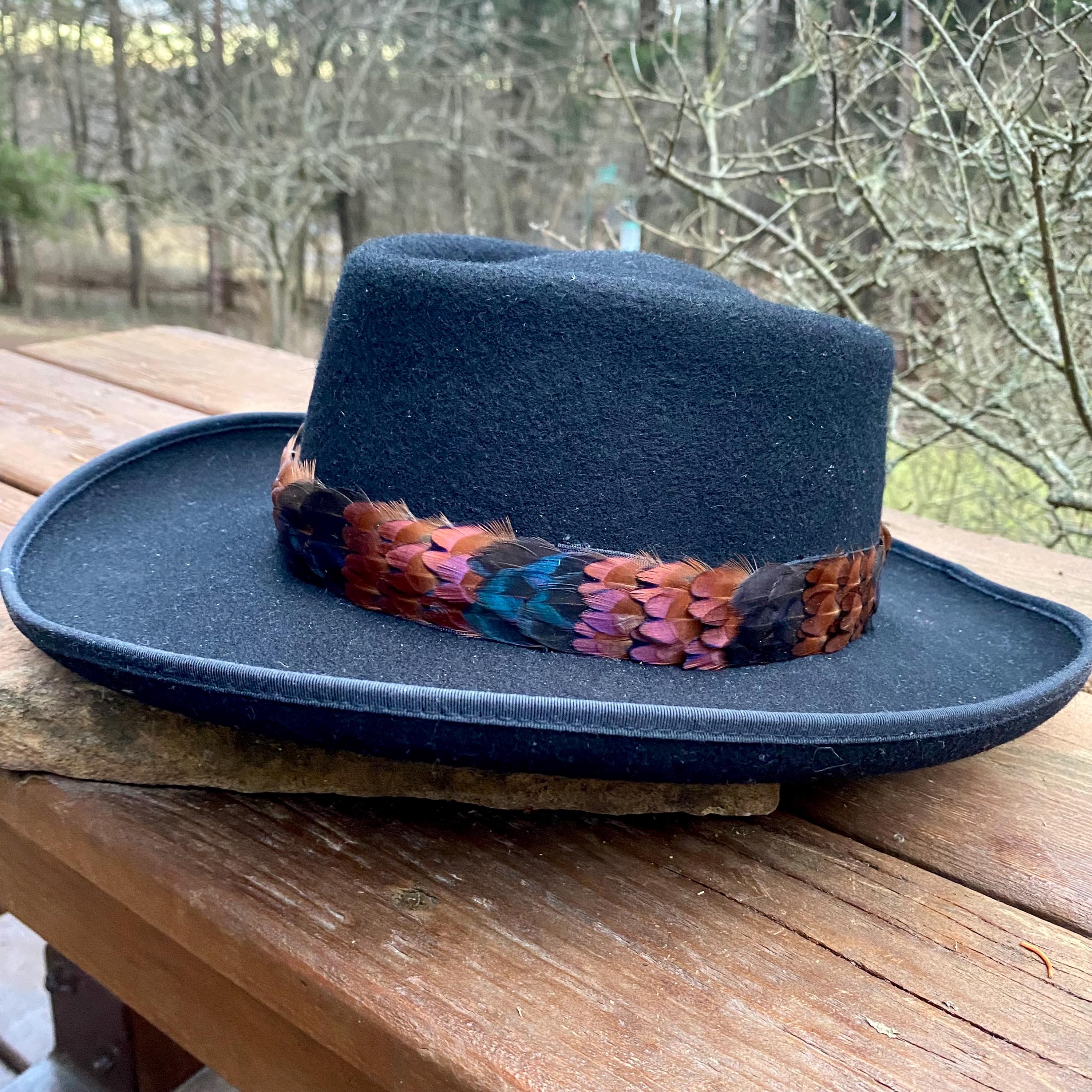 Boho Feather Hat Band - Etsy