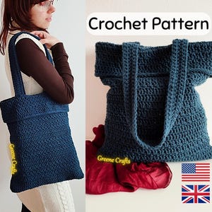 Crochet Tote Bag Pattern, Handmade Crochet Market Bag Pattern, Beginner Crochet Pattern Bag, Crochet Bag Patterns for Women, Urban Bag