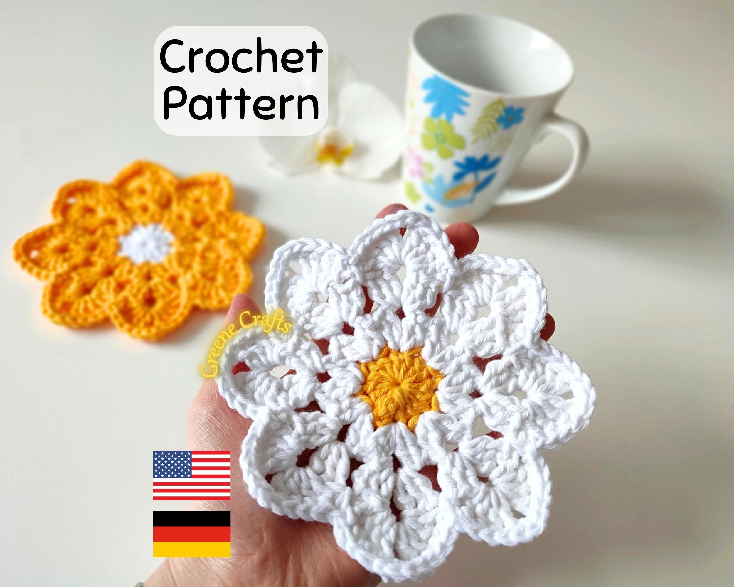 38 Daisy Crochet Patterns for Gifts, Home Decor, and Easy Floral Makes 3 Crochet Pattern: Daisy Coaster