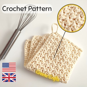Crochet Washcloth Pattern,  Dishcloths, Hand Crochet Washcloth Pattern, Eco Friendly Crochet Washcloths, Crochet Towels for Kitchen