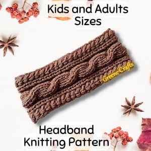 Cable Knit Headband Pattern: Aran Ear Warmer (PDF Pattern)