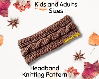 Cable Knit Headband Pattern: Aran Ear Warmer (PDF Pattern)