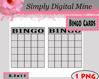 bingo template etsy