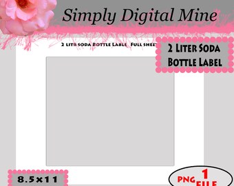 soda bottle labels etsy