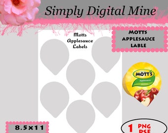 YOU Design!!! Motts Applesauce labels Templates!!
