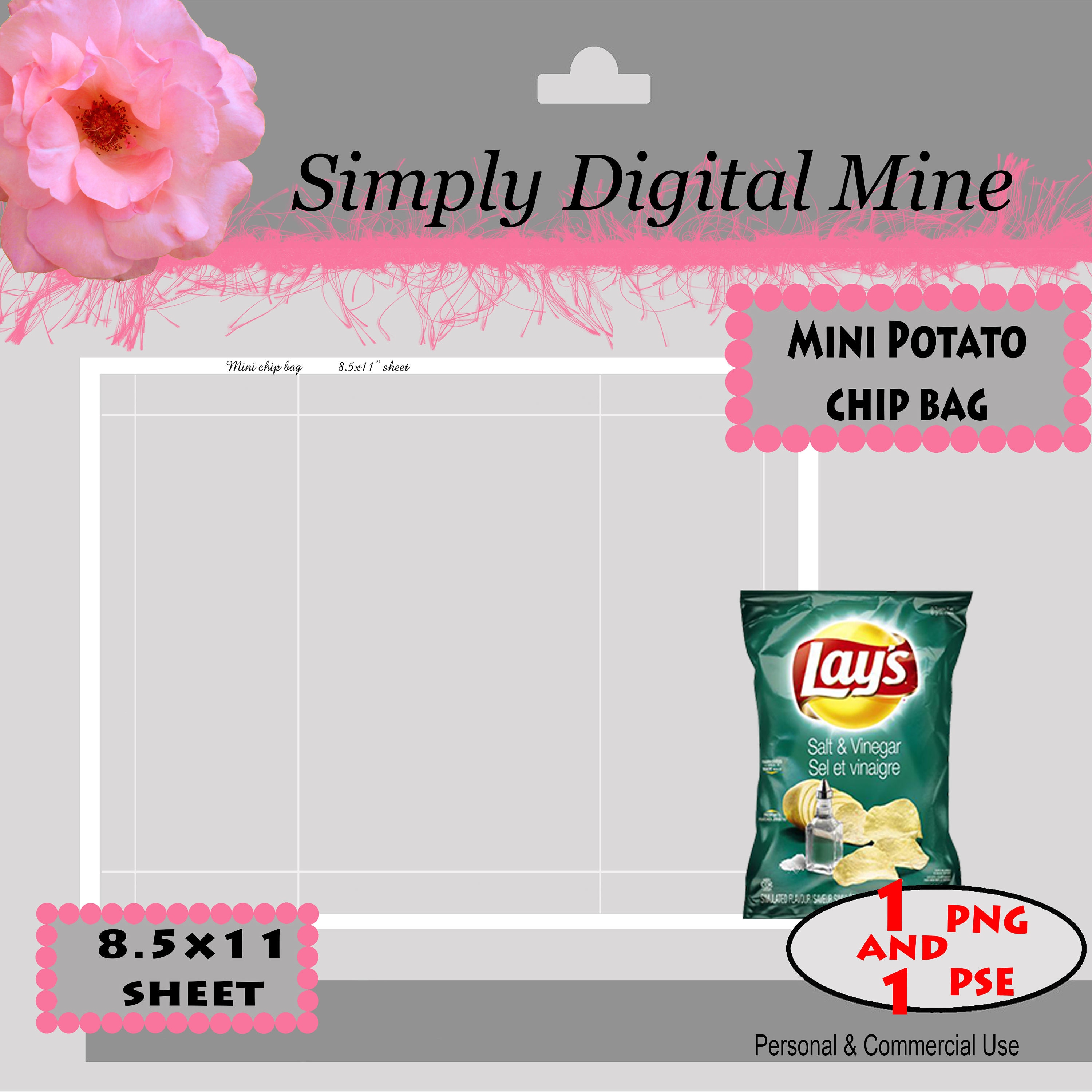 YOU Design Potato chip bag Templates | Etsy