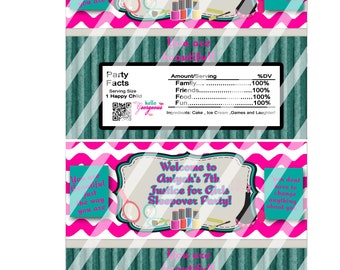 YOU PRINT!!! Glamor Girl Candy Bar Wrapppers