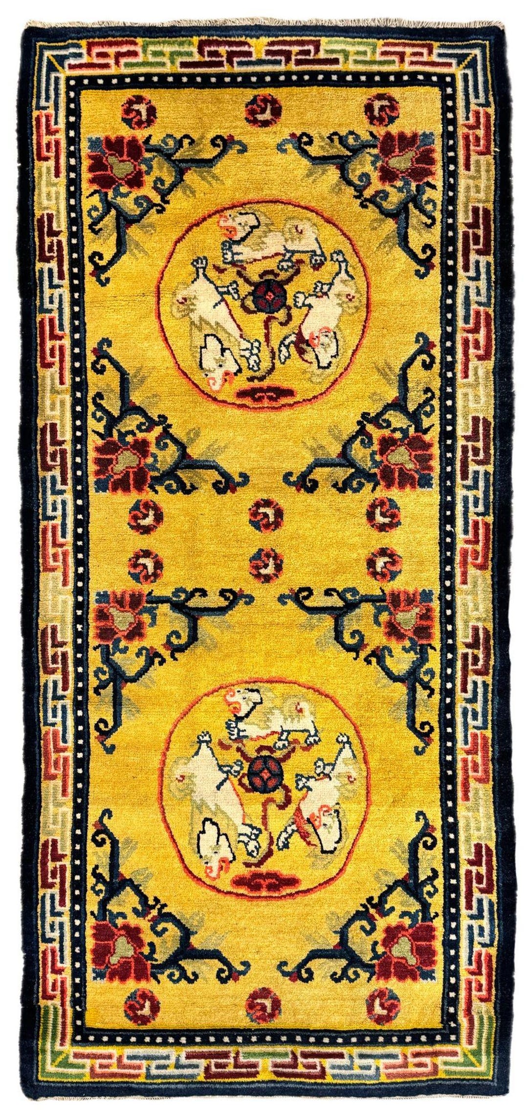 Antique Chinese Ningxia Rug 1.70m X 0.77m - Etsy