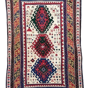 Antique Caucasian Kazak Rug 1.82m x 0.97m