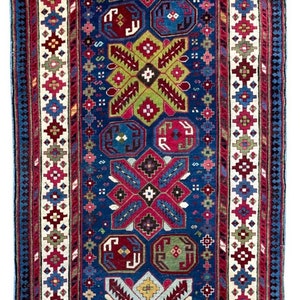 Antique Caucasian Talish Long Rug 2.97m X 1.22m