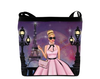 Incognito in Paris in Pink Tote Bag