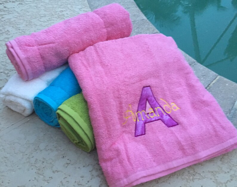 Personalized towel personalized beach towel personalized Etsy