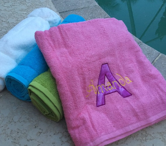 Personalized towel personalized beach towel personalized Etsy