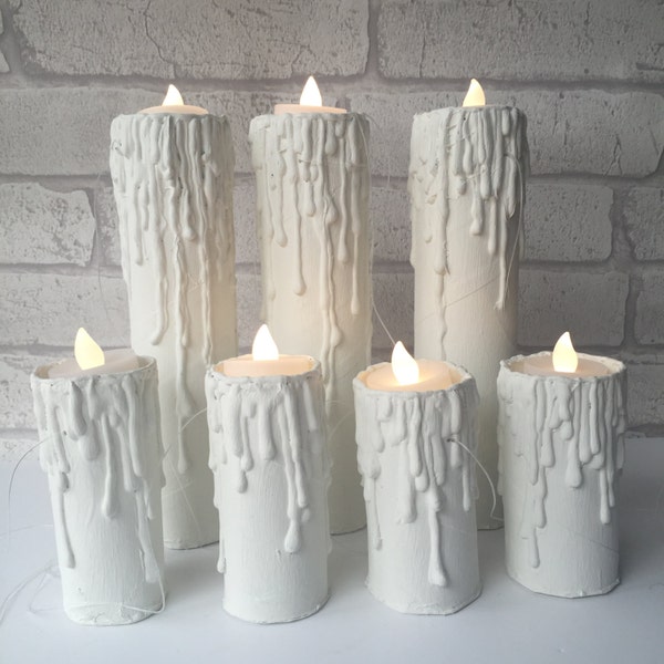 Floating candles - SET OF 7 - tealights candle floating magical decoration party wedding