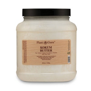 Raw Kokum Butter 100% Pure Natural For Skin, Hair Growth, Moisturizer. Great DIY Soap, Creams, Balms and Lotions.