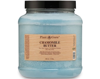Chamomile Body Butter 100% Pure Raw Fresh Natural Cold Pressed. Skin, Hair, Nail Moisturizer, DIY Creams, Balms, Lotions, Soaps.