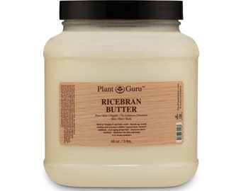 Ricebran Body Butter 100% Pure Raw Fresh Natural Cold Pressed. Skin, Hair, Nail Moisturizer, DIY Creams, Balms, Lotions, Soaps.