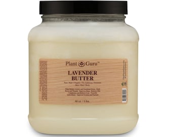 Lavender Body Butter 100% Pure Raw Fresh Natural Cold Pressed. Skin, Hair, Nail Moisturizer, Creams, Balms, Lotions, Soaps. Bulk Wholesale
