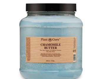 Chamomile Body Butter 100% Pure Raw Fresh Natural Cold Pressed. Skin, Hair, Nail Moisturizer, DIY Creams, Balms, Lotions, Soaps.