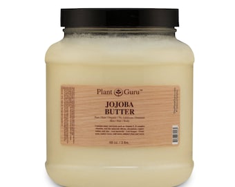 Jojoba Body Butter 100% Pure Raw Fresh Natural Cold Pressed. Skin, Hair, Nail Moisturizer, DIY Creams, Balms, Lotions, Soaps.