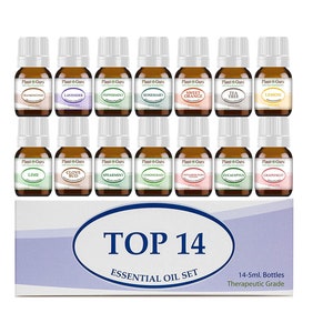 Essential Oil Set 14 5 ml. 100% Pure Therapeutic Grade Oils For Skin, Hair, Aromatherapy Diffuser and Soap Making. image 1