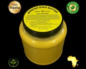 3 lbs Raw African Shea Butter Organic 100 Pure Unrefined Virgin From Ghana YELLOW Great For Skin, Body, Face, Hair Bulk Wide Mouth Jar