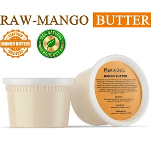 Raw Mango Butter 16 oz. 100% Pure Natural  Unrefined Organic Great For Skin, Body, Face, Hair