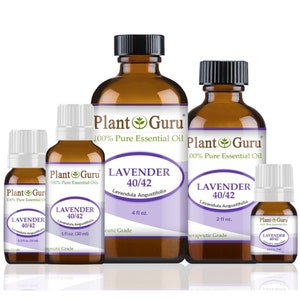 Lavender 40/42 Essential Oil 100% Pure Natural Therapeutic Grade, Lavandula Angustifolia, Bulk Wholesale For Skin, Soap, Candle and Diffuser