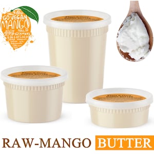 Raw Mango Butter 100% Pure Natural Unrefined Organic Great For Skin, Body, Face, and Hair Growth Bulk Wholesale