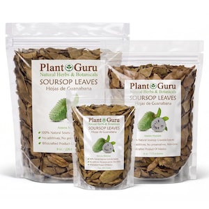 Dried Soursop Leaves - Natural Graviola Soursop Tea Leaves, Hojas de Guanabana