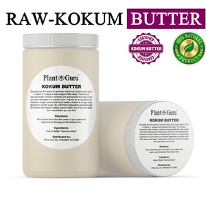 Raw Kokum Butter 32 oz. Jar 100% Pure Natural Organic Great For Skin, Body, Face, Hair