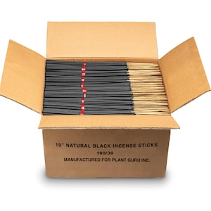 Unscented Incense Sticks 19" JUMBO Bulk Wholesale - 100% Natural Charcoal Joss Bamboo Blanks - For DIY Aromatherapy Incense Making.