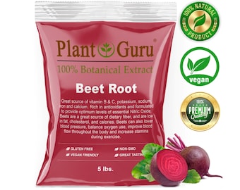 Beet Root Powder 5 lbs. Bulk (Beta vulgaris) Non-GMO, Vegan 100% Natural Food Grade For Food, Juice Bulk