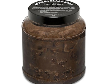 Raw African Black Soap Paste 3.5 lbs. Bulk Wholesale 100% Pure Natural Organic Unrefined From Ghana For Skin and Face.