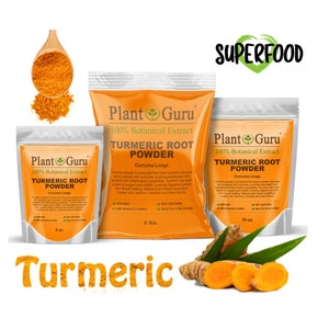 Turmeric Root Powder Pure Organic Natural Curcuma Longa Tumeric Spice Herb Bulk