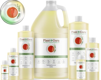 White Tea And Thyme Fragrance Oil Scented Oils For Body Butter, Candle Making, Soap Making, Perfume and Diffuser. Bulk Wholesale