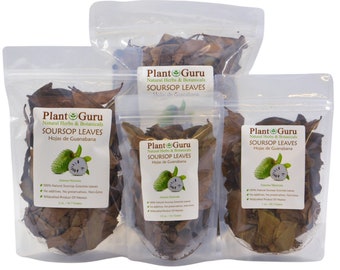 Dried Soursop Leaves - Natural Graviola Soursop Tea Leaves, Hojas de Guanabana