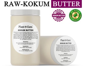 Raw Kokum Butter 32 oz. Jar 100% Pure Natural Organic Great For Skin, Body, Face, Hair