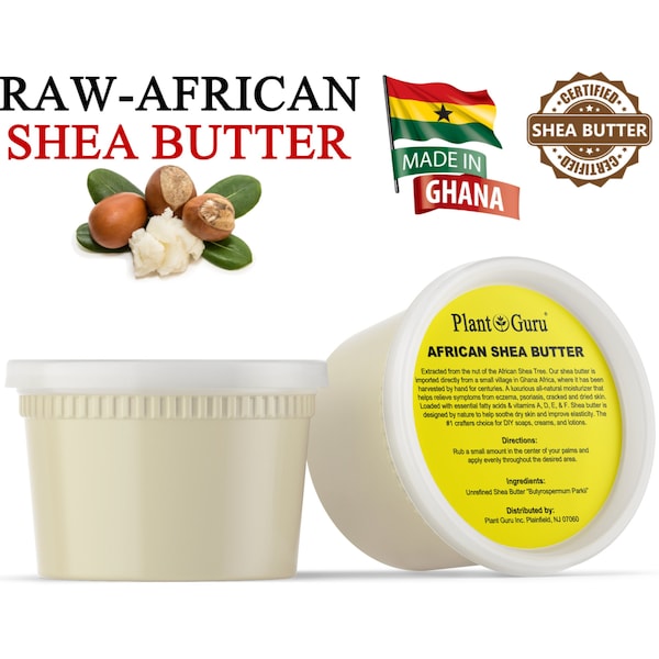 Raw African Shea Butter 16 oz. 100% Pure Natural Unrefined Organic Great For Skin, Body, Face, Hair Growth