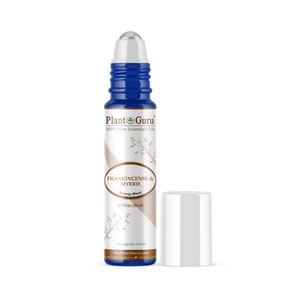 Frankincense And Myrrh Essential Oil Blend Roll On 10 ml. Pure Therapeutic Grade Aromatherapy Boswellia Carterii, Commiphora Myrrha