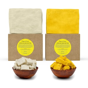 Raw African Shea Butter Organic 100% Pure Natural Unrefined Virgin From Ghana. Great For Skin, Body, Face, Hair Growth 1 oz. to 25 lbs. Bulk